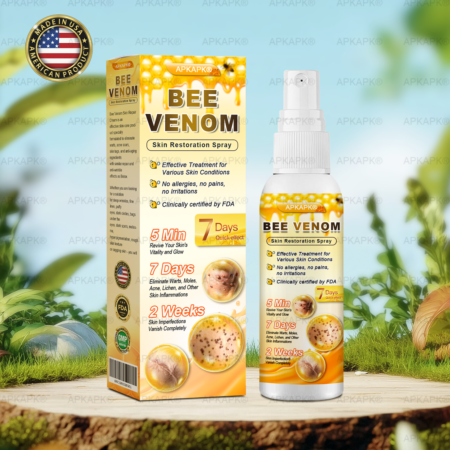 š APKAPKĀ® has a surprise upgrade just for you! Youāve already received an amazing offer ā but now youāve unlocked an even better one: š„ Get a massive 50% OFF your next purchase of APKAPKĀ® Bee Venom Skin Restoration Spray ā for the next two minutes only!