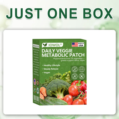 🥦 Offizieller Shop | 39 Gemüse + Greens für Detox, Verdauung & Stoffwechsel – Mehr Energie jeden Tag mit dem IOWOL® Patch