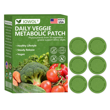 🥦 Offizieller Shop | 39 Gemüse + Greens für Detox, Verdauung & Stoffwechsel – Mehr Energie jeden Tag mit dem IOWOL® Patch