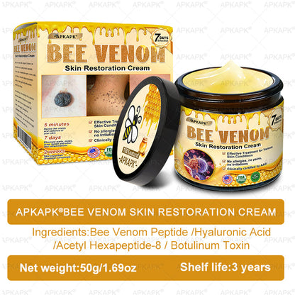 ⚡𝐌𝐇𝐑𝐀 𝐌𝐚𝐝𝐞 𝐚𝐧𝐝 𝐬𝐡𝐢𝐩𝐩𝐞𝐝 𝐟𝐫𝐨𝐦 𝐔𝐒𝐀✨𝗔𝗣𝗞𝗔𝗣𝗞® 𝗕𝗲𝗲 venom SkinRestoration Cream, Fine Lines, loss ofFirmness, Flat Bust, DroopingHips, and More