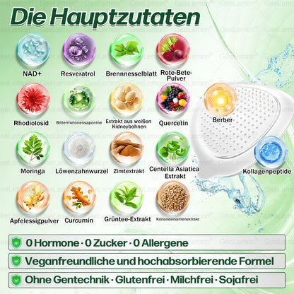 Gee𝐋𝐞𝐦on® Moringa · Berberin × NAD+ 10-in-1 Fortschrittliches Nano-Mikronadel-Pflaster⭐⭐⭐⭐