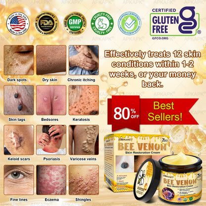 ⚡𝐌𝐇𝐑𝐀 𝐌𝐚𝐝𝐞 𝐚𝐧𝐝 𝐬𝐡𝐢𝐩𝐩𝐞𝐝 𝐟𝐫𝐨𝐦 𝐔𝐒𝐀✨𝗔𝗣𝗞𝗔𝗣𝗞® 𝗕𝗲𝗲 venom SkinRestoration Cream, Fine Lines, loss ofFirmness, Flat Bust, DroopingHips, and More