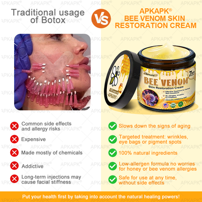 ⚡𝐌𝐇𝐑𝐀 𝐌𝐚𝐝𝐞 𝐚𝐧𝐝 𝐬𝐡𝐢𝐩𝐩𝐞𝐝 𝐟𝐫𝐨𝐦 𝐔𝐒𝐀✨𝗔𝗣𝗞𝗔𝗣𝗞® 𝗕𝗲𝗲 venom SkinRestoration Cream, Fine Lines, loss ofFirmness, Flat Bust, DroopingHips, and More