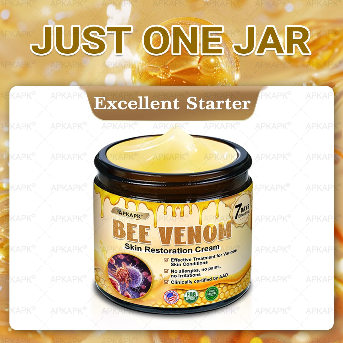 ⚡𝐌𝐇𝐑𝐀 𝐌𝐚𝐝𝐞 𝐚𝐧𝐝 𝐬𝐡𝐢𝐩𝐩𝐞𝐝 𝐟𝐫𝐨𝐦 𝐔𝐒𝐀✨𝗔𝗣𝗞𝗔𝗣𝗞® 𝗕𝗲𝗲 venom SkinRestoration Cream, Fine Lines, loss ofFirmness, Flat Bust, DroopingHips, and More