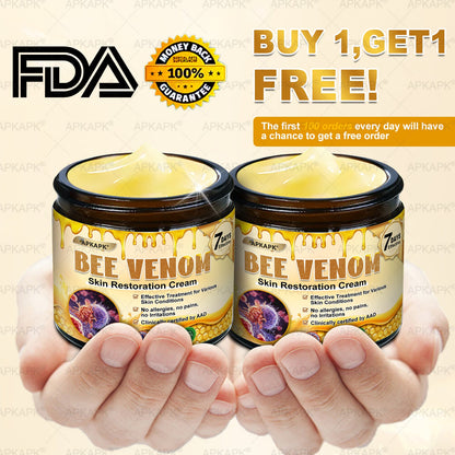 ⚡𝐌𝐇𝐑𝐀 𝐌𝐚𝐝𝐞 𝐚𝐧𝐝 𝐬𝐡𝐢𝐩𝐩𝐞𝐝 𝐟𝐫𝐨𝐦 𝐔𝐒𝐀✨𝗔𝗣𝗞𝗔𝗣𝗞® 𝗕𝗲𝗲 venom SkinRestoration Cream, Fine Lines, loss ofFirmness, Flat Bust, DroopingHips, and More