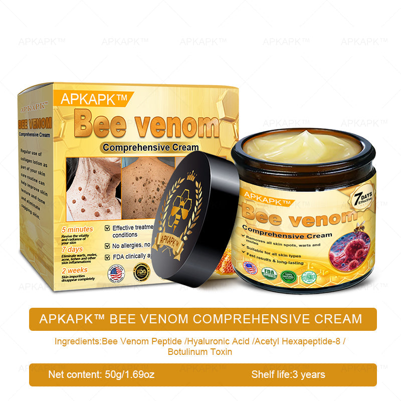 Made and Shipped from USA ✨✨✨  APKAPK® Bee venom Comprehensive Cream with Collagen & Matrixyl 3000|Obesity🔥 Sagging Skin, Fine Lines, Loss of Firmness, Flat Bust, Drooping Hips, and More